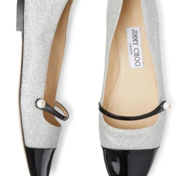 Jimmy Choo Elisa Flats Size 38 NWB ( 8) - Picture 1 of 6